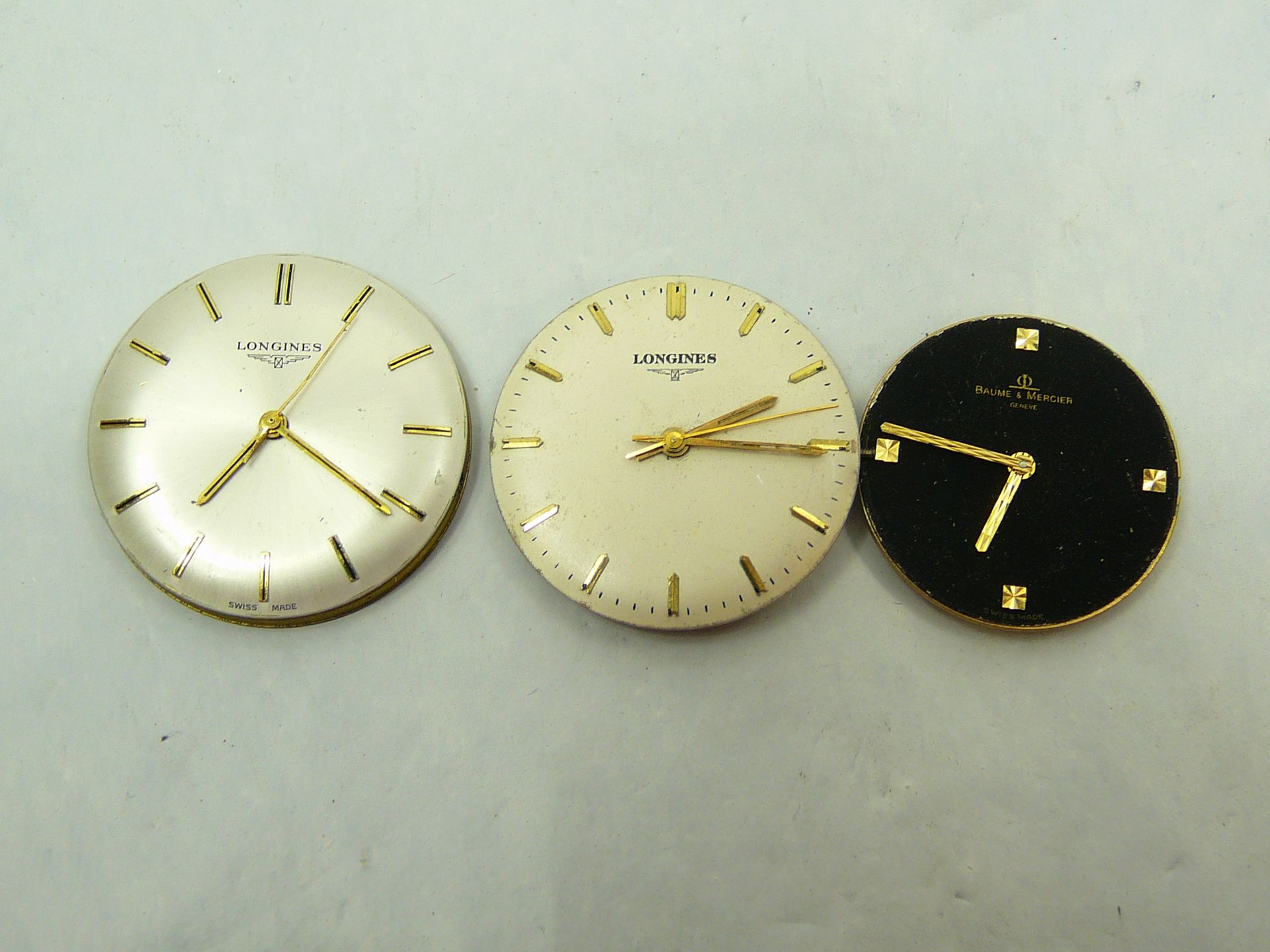 3 Gents Longines watch movements