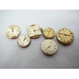 Assorted ladies Omega watch movements