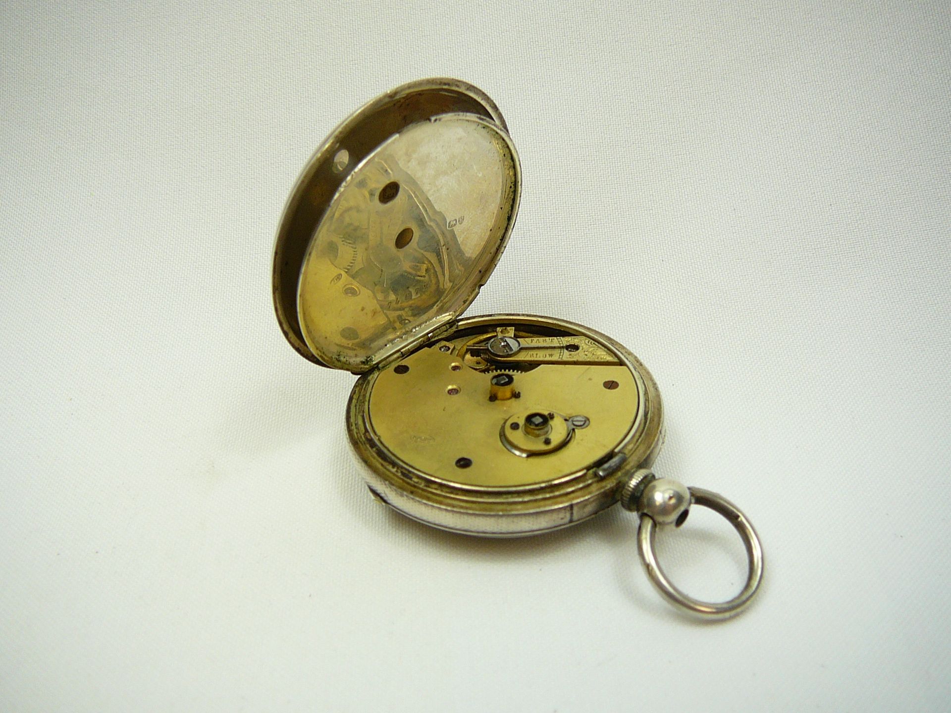 Gents antique silver pocket watch - Image 4 of 5