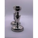 Sterling silver candle sticks pair