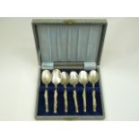 Boxed set of Greta Reinitz silver spoons