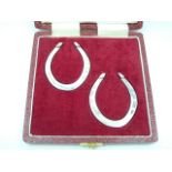 Pair of silver horseshoes