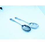 2 Silver teaspoons