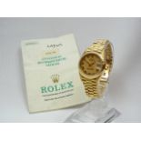 Ladies Gold Rolex Wrist Watch