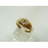 9ct gold sapphire and diamond ring