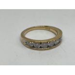 9ct gold diamond eternity ring