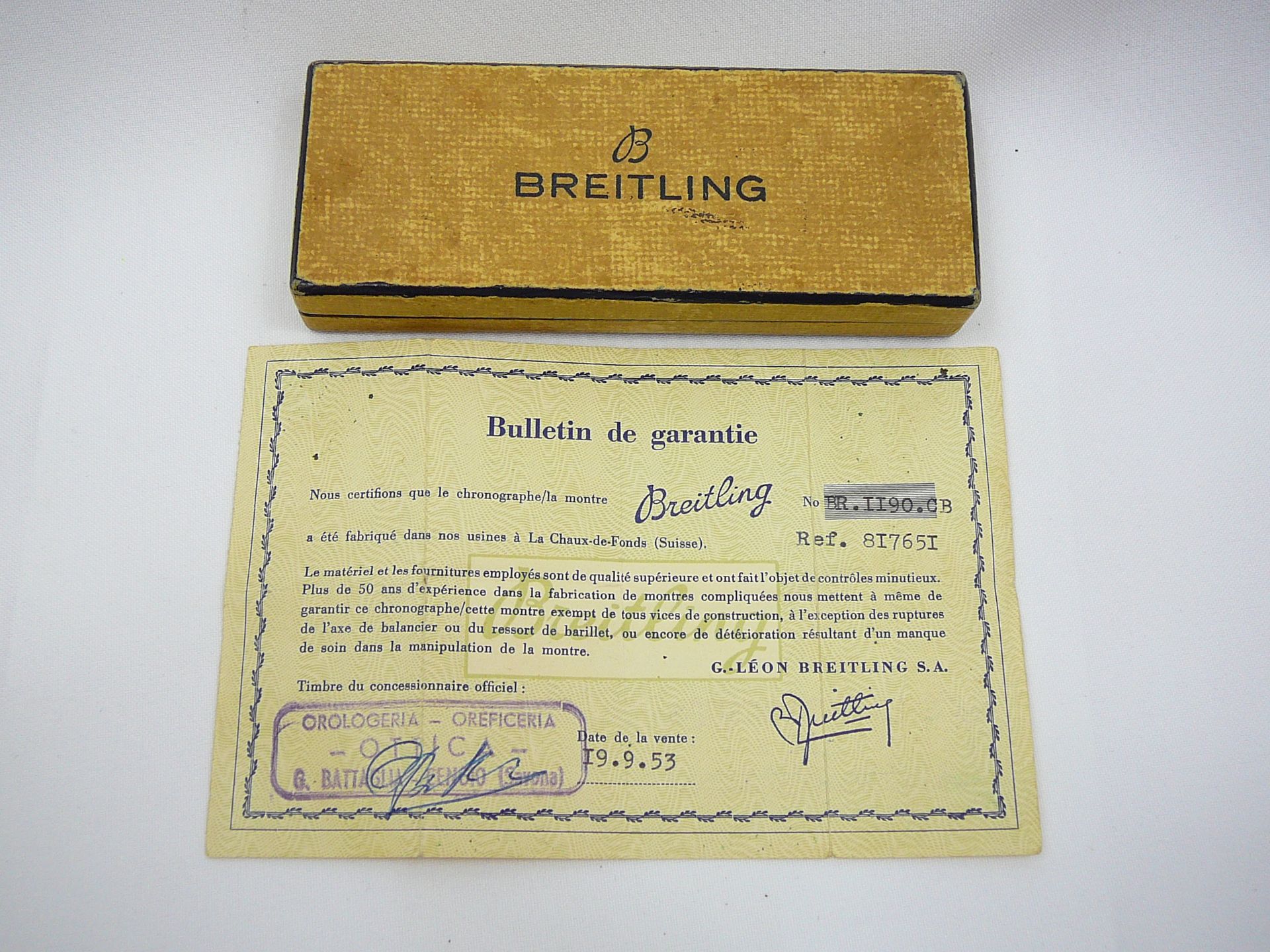 Gents Vintage Breitling Wrist Watch - Image 4 of 4