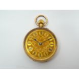 Ladies Antique Gold Fob Watch