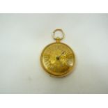 Ladies Antique Gold Fob Watch