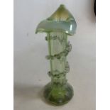 A Uranium Art Nouveau tulip vase. (a.f)