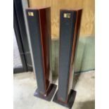 A pair of Panasonic tall speakers, model number SB/PF800. Speaker height H:109cm