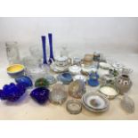 A quantity of ceramics and glass items