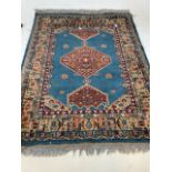 A Bakshaish Northwest Persian small rug. W:124cm x D:95cm x