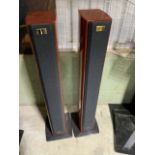 A pair of Panasonic tall speakers, model number SB/PF800. Speaker height H:109cm