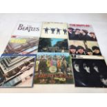 Nine Beatles albums including With the Beatles, Sgt Peppers Lonely Hearts Club Band Please please