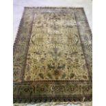 An Egyptian Royal Agra carpet. W:200cm x H:280cm