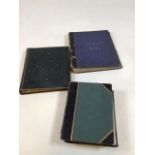 A vintage photograph album also with 2 vintage scrap books