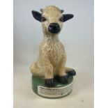 A Vintage white Park cattle donation box. H:68cm (a.f restoration to ear and is loose - see photos)