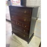 A Stag chest of drawers. W:82cm x D:47cm x H:112cm