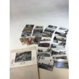 A quantity of vintage postcards includes swans, scenes of Singapore and others also with a