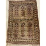 A handmade Afghan Baluch rug., W:93cm x H:136cm