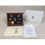 A 1996 UK 25 years of decimalisation proof boxed set of coins