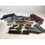 A quantity of Triang track, trims and accessories including Princess Elizabeth engine, tender and