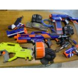 Nerf Guns with darts and remote control helicopters (a.f)