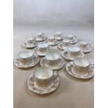 A quantity of Coalport tea and coffee cups in Allegro design
