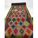 Old Suzni Kilim runner W:72cm x H:315cm