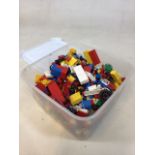 A box of mixed Lego