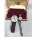 A Gents and a ladies vintage Avis watch. Untested