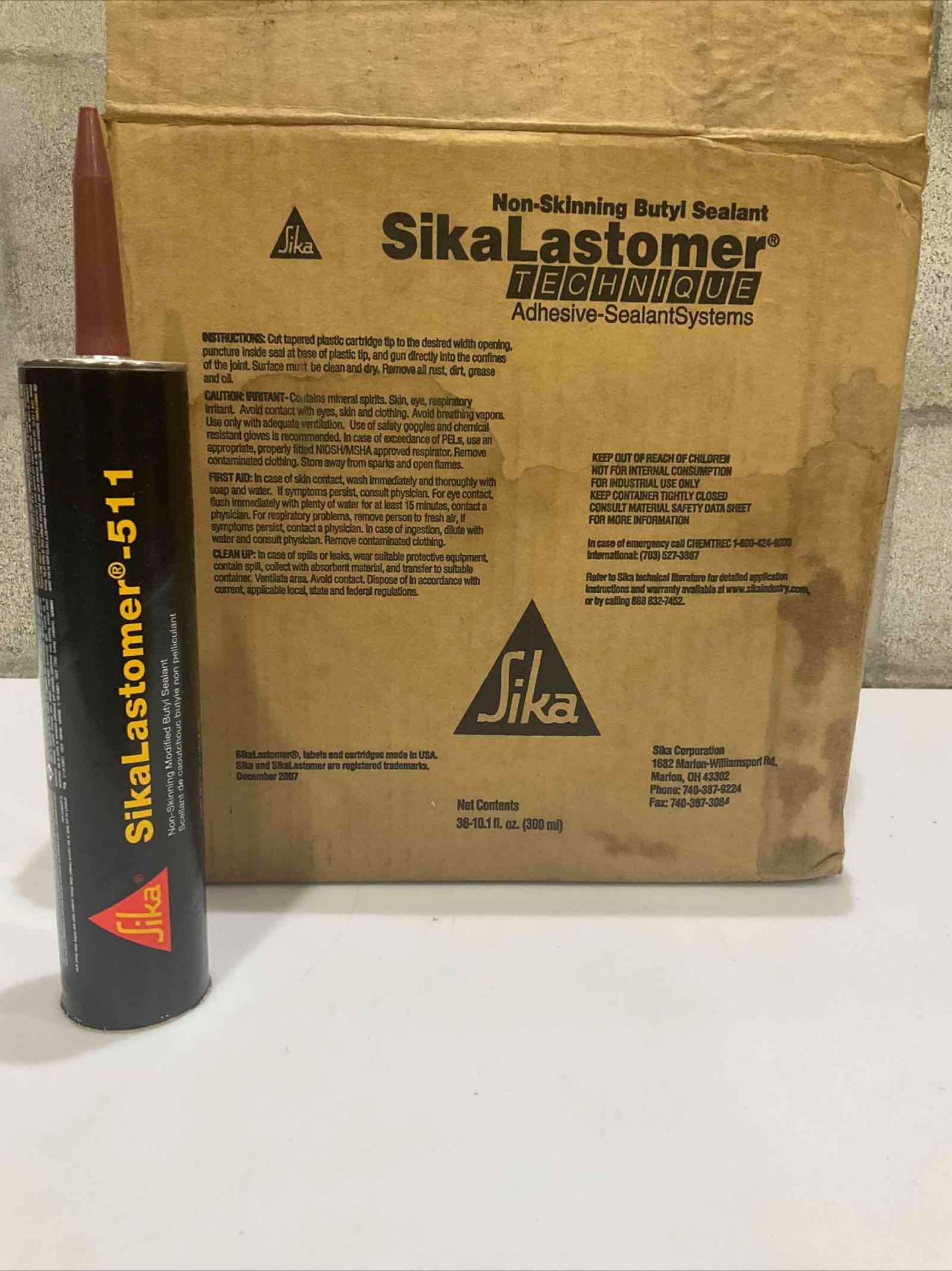 SIKALASTOMER 511 NON SKINNING MODIFIED BUTYL SEALANT 10.1 FL OZ TUBES PART NUMBER 23126 25824 - Image 3 of 10