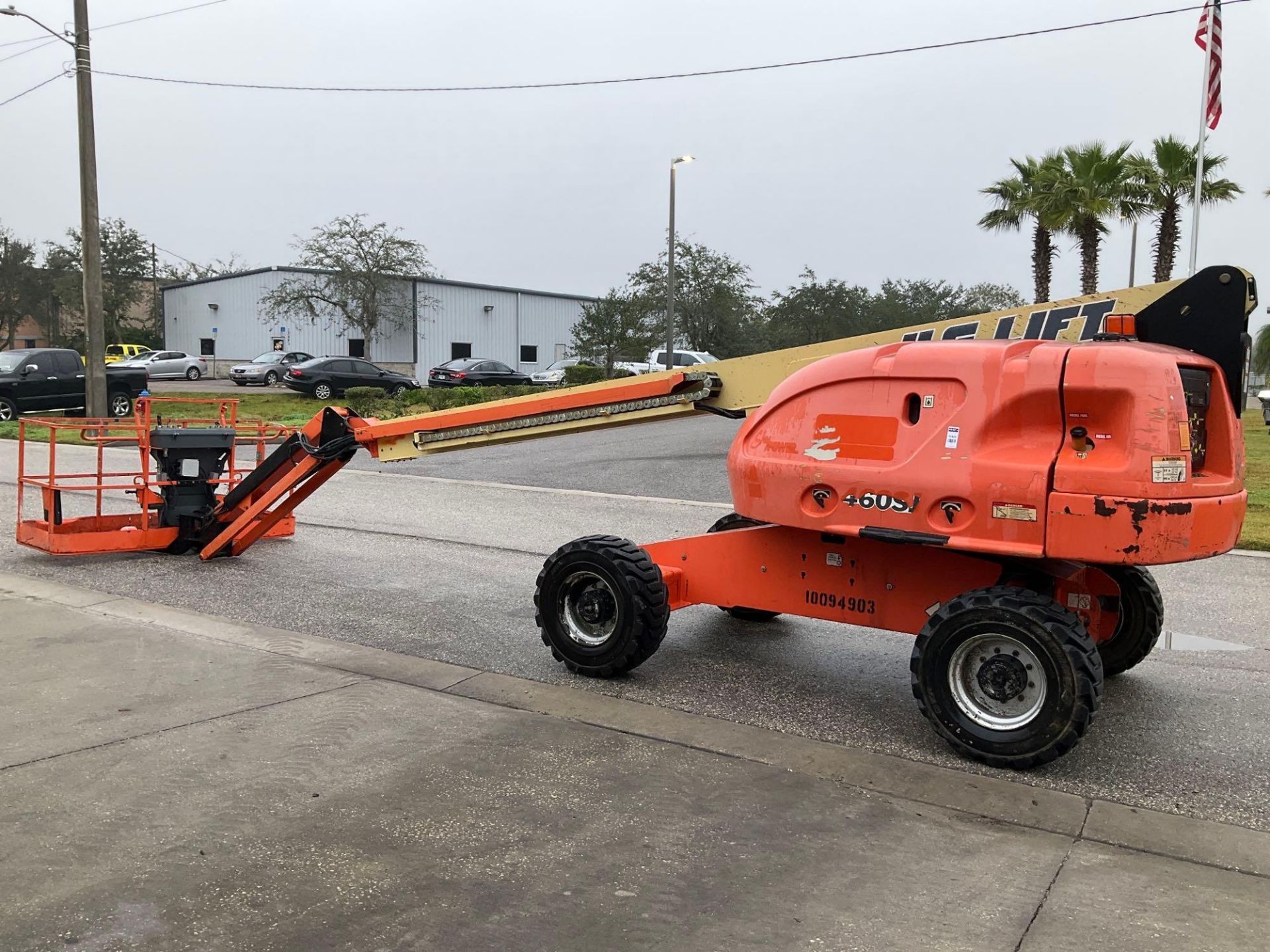 2012 JLG BOOM LIFT MODEL 460SJ, DIESEL, 4x4, APPROX MAX PLATFORM HEIGHT 46FT, APPROX MAX HORIZONTAL - Image 3 of 19