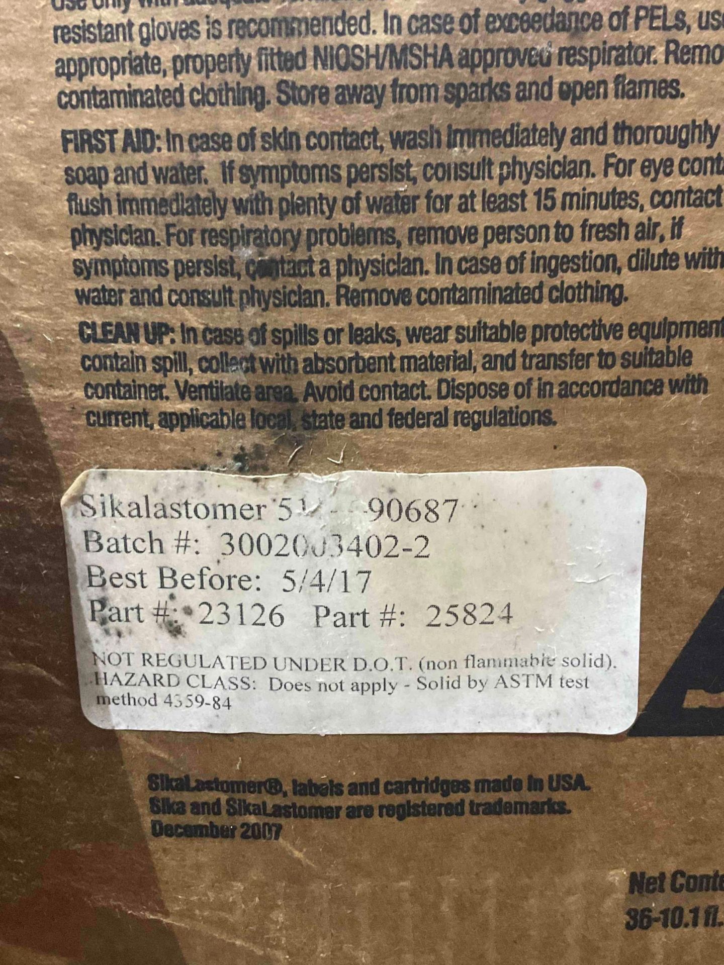 SIKALASTOMER 511 NON SKINNING MODIFIED BUTYL SEALANT 10.1 FL OZ TUBES PART NUMBER 23126 25824 - Image 10 of 10