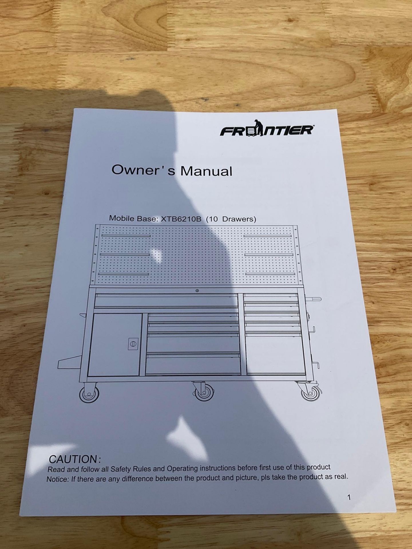 FRONTIER HEAVY DUTY 10 DRAWER WORK CENTER STATION ON WHEELS, KEYS INCLUDED, APPROX 62" - Image 11 of 13