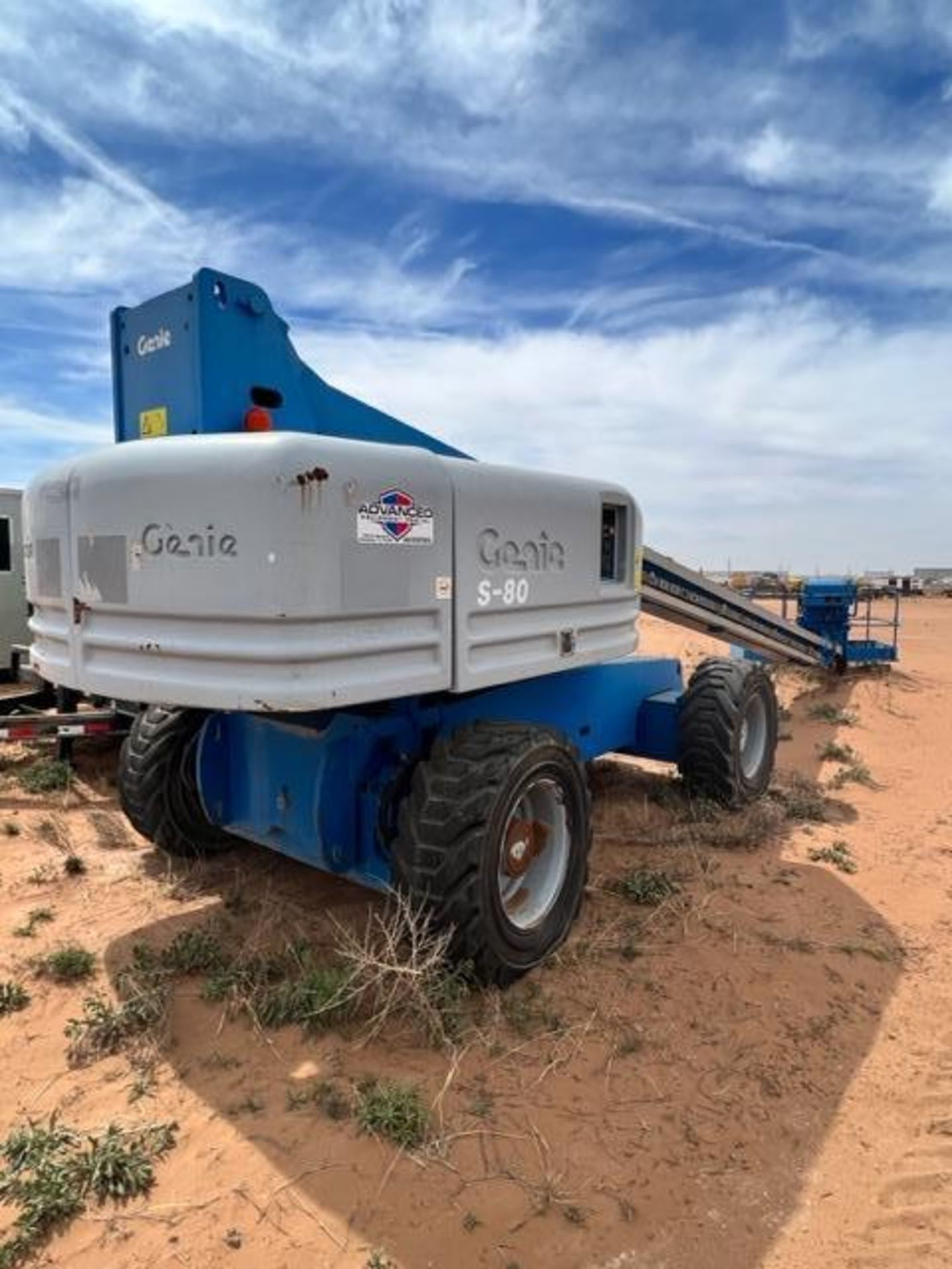 GENIE TELESCOPIC DIESEL BOOM LIFT MODEL S-80, APPROX. MAX PLATFORM HEIGHT 80', DOES NOT START - Image 2 of 14