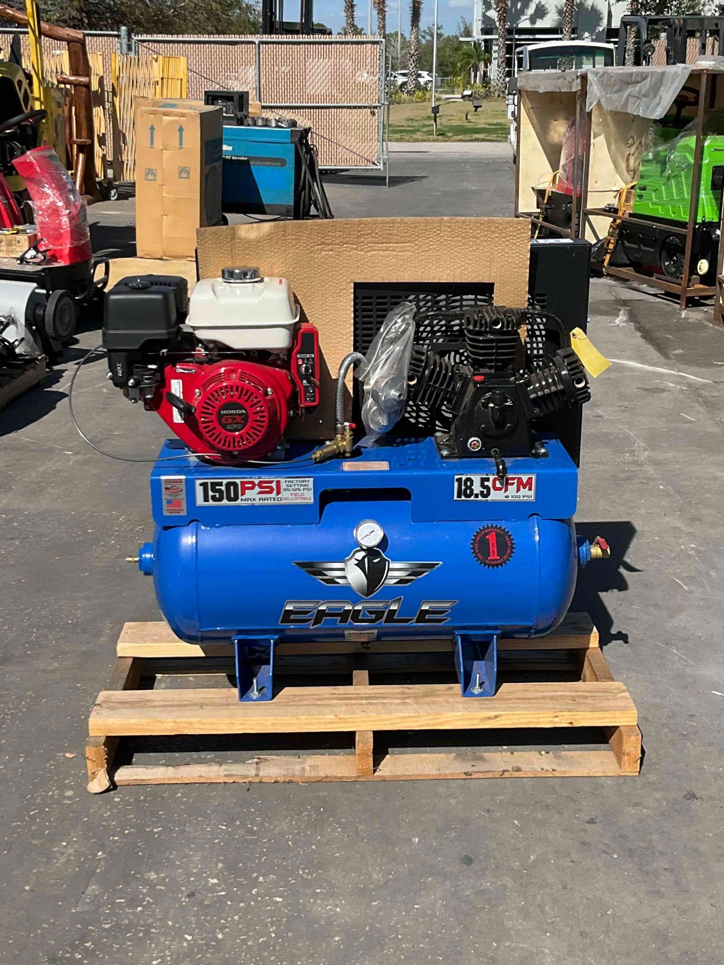 NEW/UNUSED HONDA 30 GAL.TRUCK MOUNT AIR COMPRESSOR, ELECTRIC START, 18.5 CFM, 150PSI - Image 2 of 16