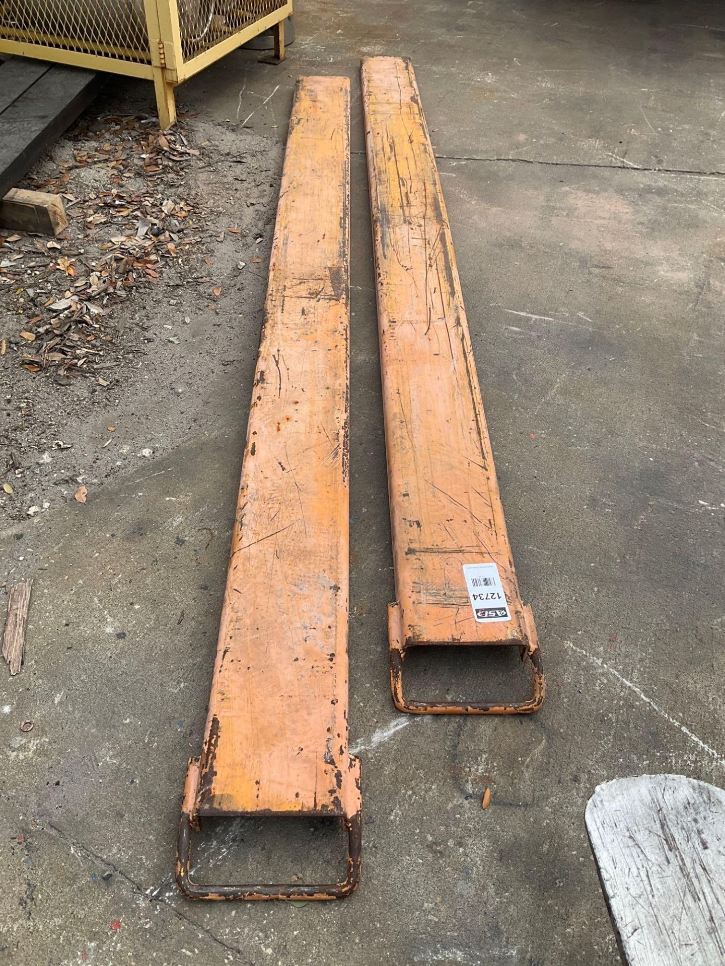 ( 1 ) SET OF FORK EXTENSIONS, APPROX 8FT LONG