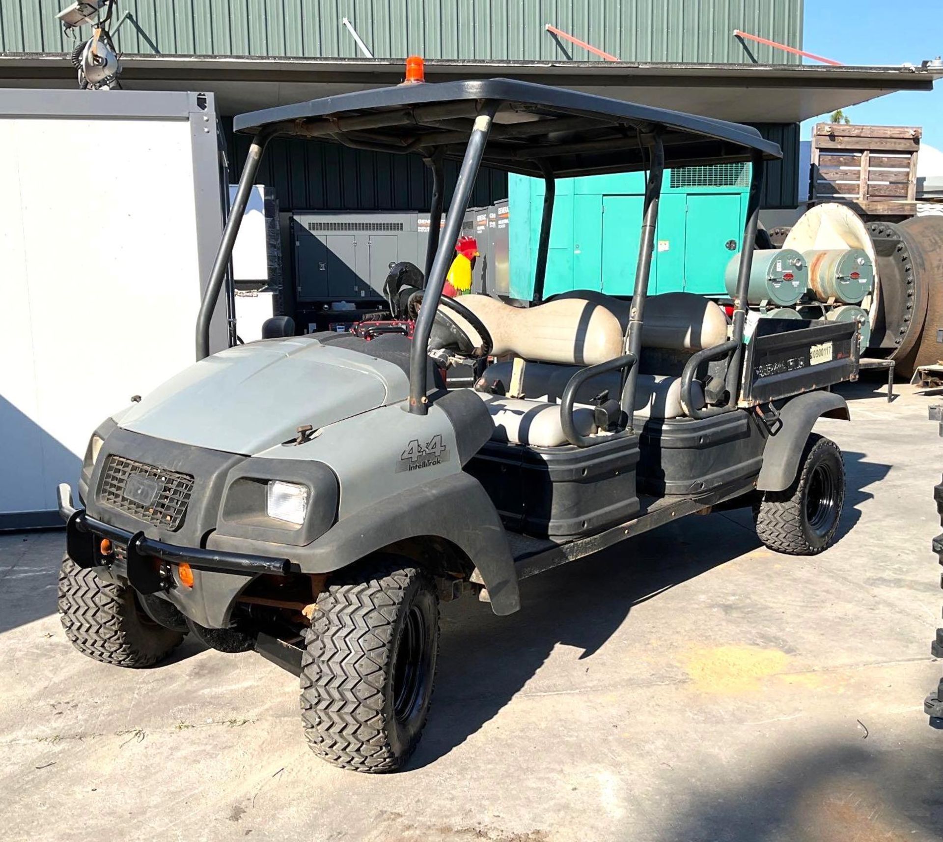 2019 CLUB CAR CARRYALL 1700 4x4 INTELLITRAK, DIESEL, CREW CAB, MANUAL DUMP BED, HITCH