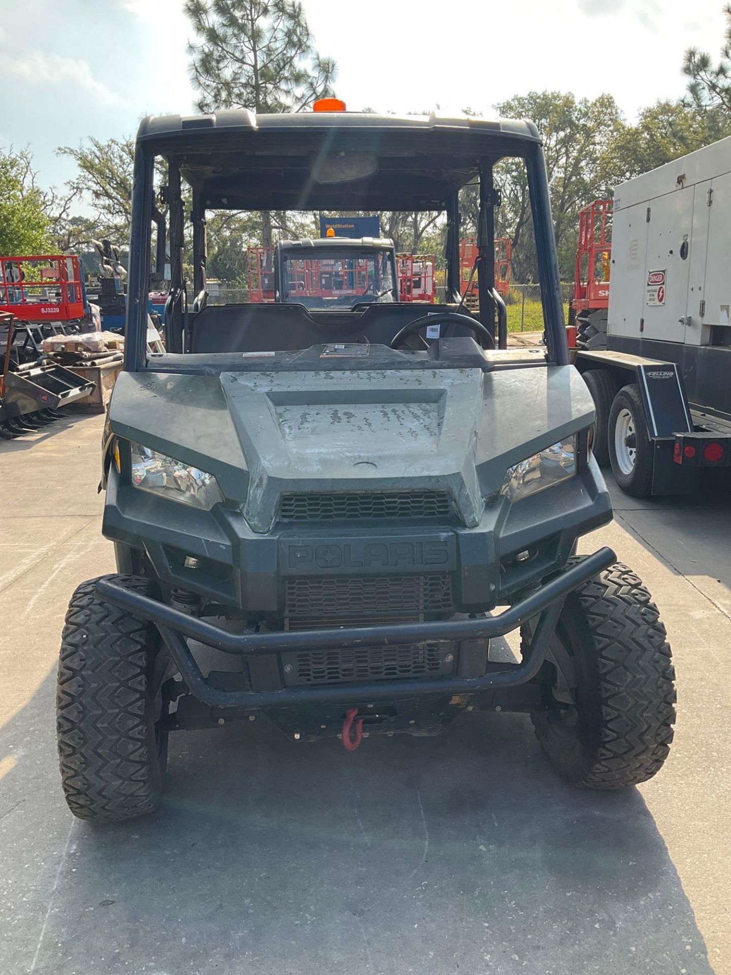 2017 POLARIS RANGER 4x4 ATV, GAS POWERED, CREW CAB, MANUAL DUMP BED, HITCH - Image 8 of 12