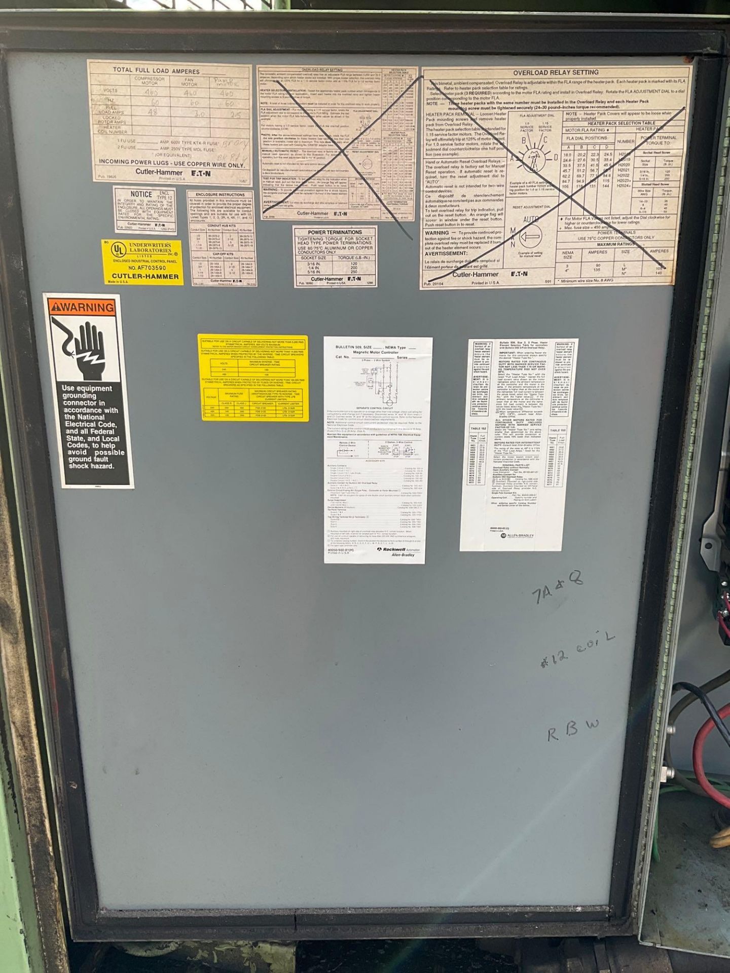 SULLAIR VS-16 VACUUM SYSTEM MODEL RSVS16-40AC, BALDOR MOTOR, APPROX RATED MAX VACUUM 25 HGV/ 29 MAX - Image 10 of 19