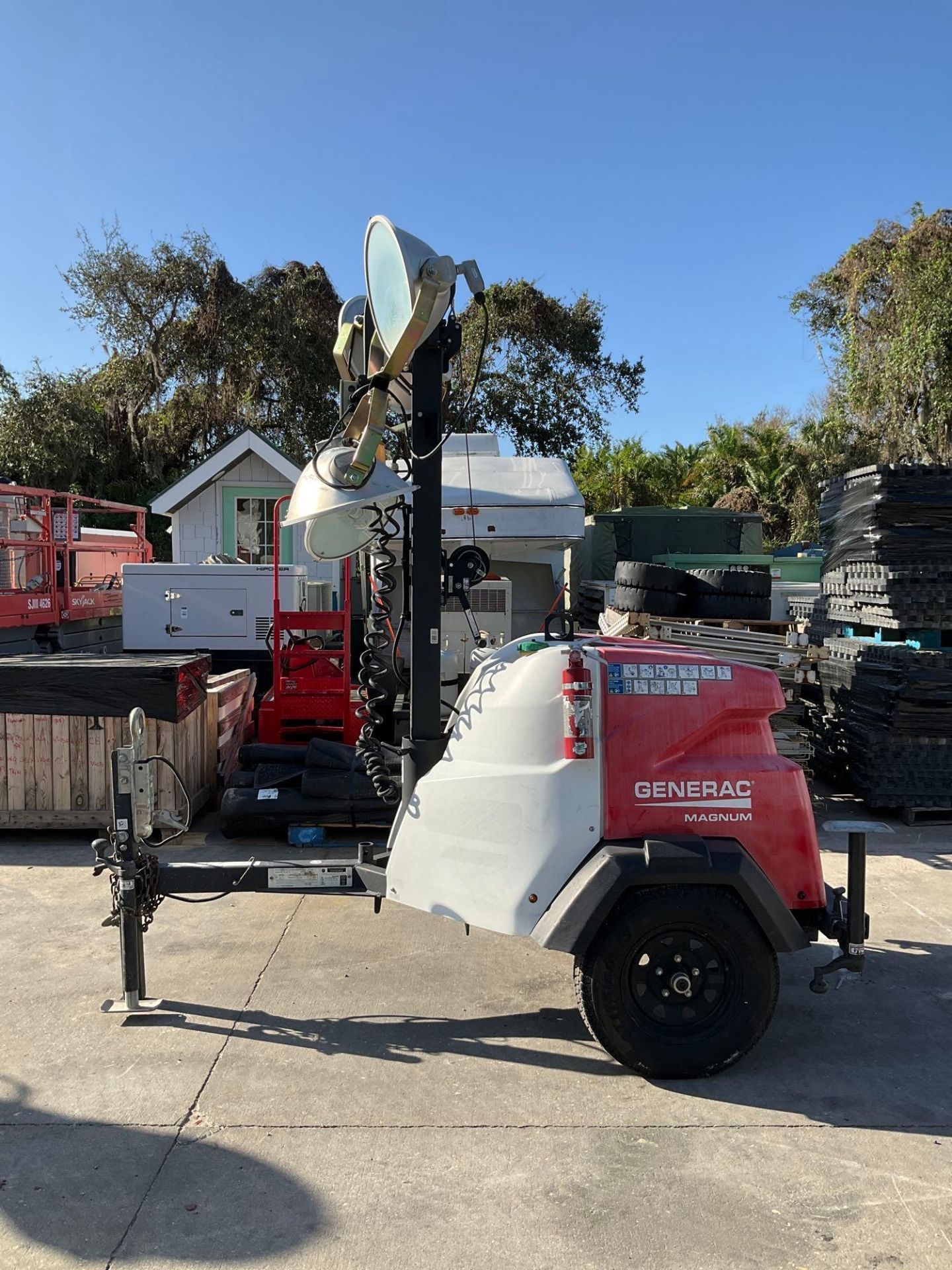 2017 GENERAC MAGNUM LIGHT TOWER MODEL MLT6SM, DIESEL,MITSUBISHI ENGINE, TRAILER MOUNTED, PHASE 1, AP - Image 13 of 20