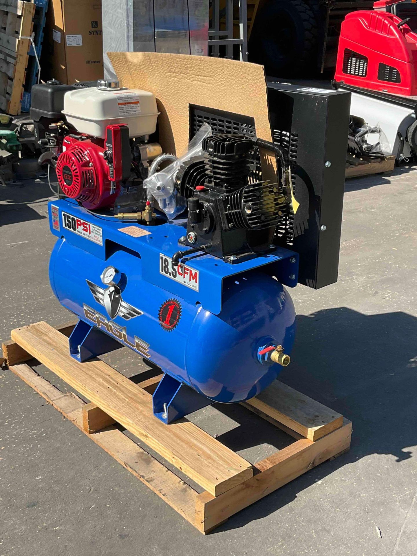 NEW/UNUSED HONDA 30 GAL.TRUCK MOUNT AIR COMPRESSOR, ELECTRIC START, 18.5 CFM, 150PSI - Image 3 of 16