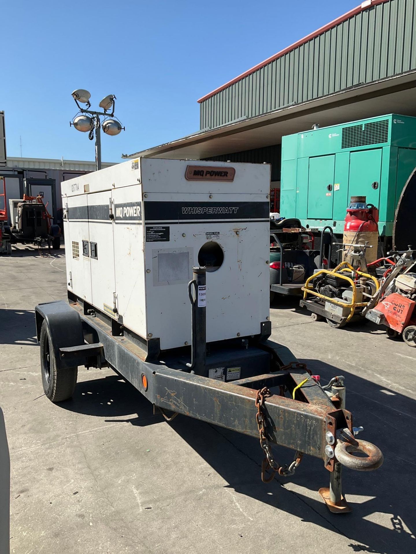 MULTIQUIP WHISPERWATT 25 GENERATOR MODEL DCA-25SSIU3, DIESEL, TRAILER MOUNTED, ISUZU ENGINE, PHASE 3 - Image 15 of 21