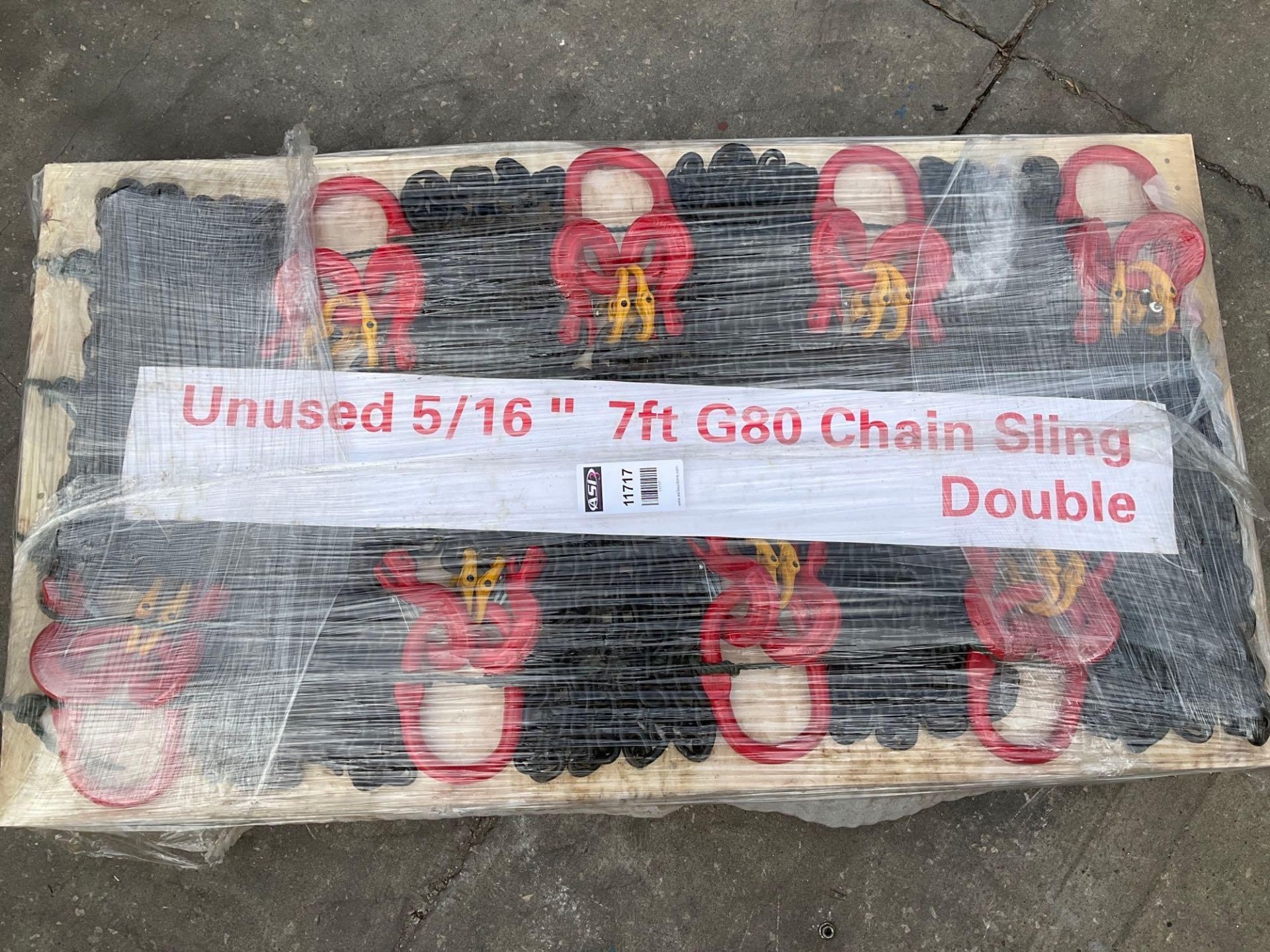 UNUSED 5/16” 7FT G80 CHAIN SLING DOUBLE - Image 4 of 4