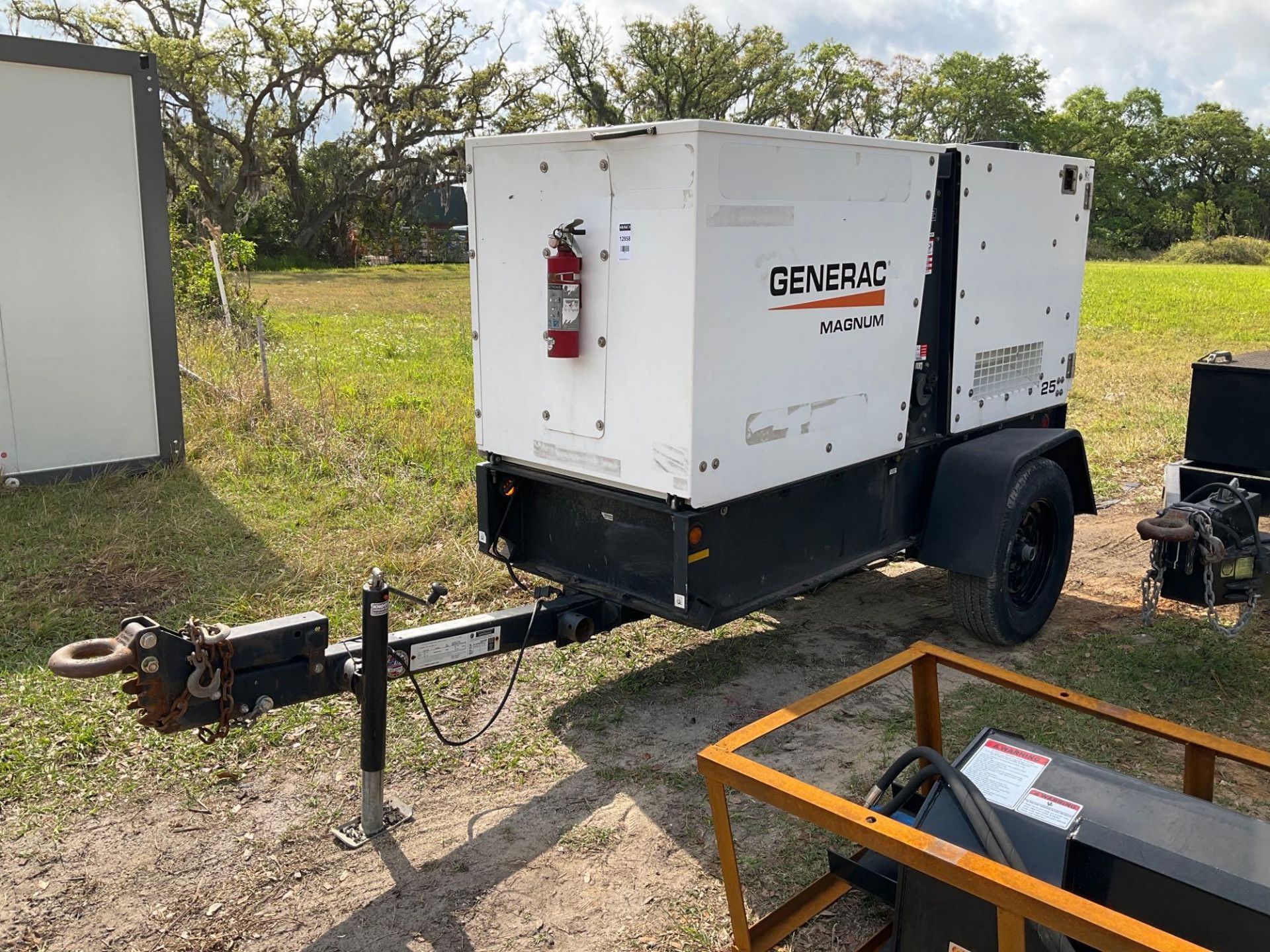 2017 GENERAC MAGNUM 25 GENERATOR MODEL MMG25FHI, DIESEL, TRAILER MOUNTED, ISUZU ENGINE, PHASE 1/3, R - Image 2 of 25