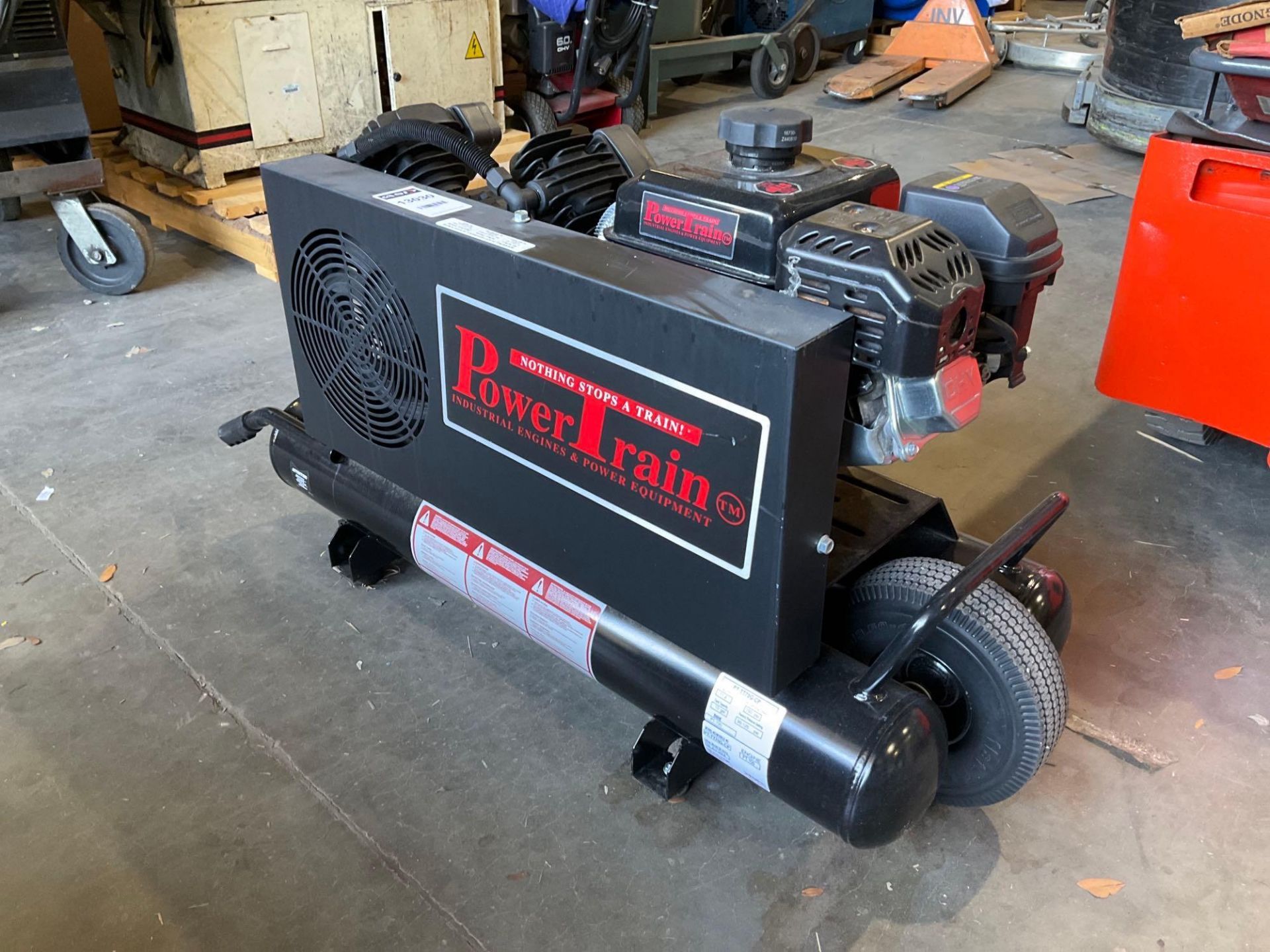 UNUSED POWER TRAIN AIR COMPRESSOR MODEL PT-TT70G-CP ,APPROX 10 GAL TANK CAPACITY, APPROX 150 PSI MAX - Image 5 of 10