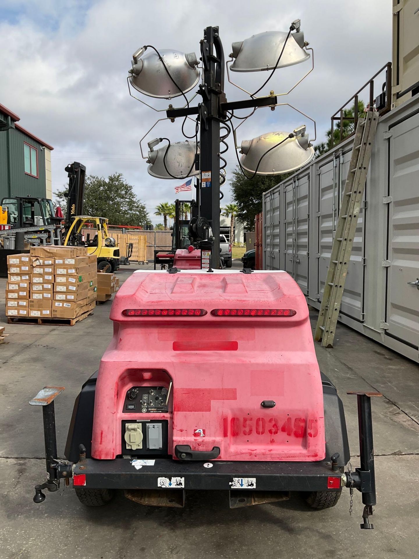 2016 GENERAC MAGNUM MOBILE PORTABLE LIGHT TOWER, TRAILER MOUNTED, DIESEL, MITSUBISHI ENGINE, APPROX - Image 7 of 21