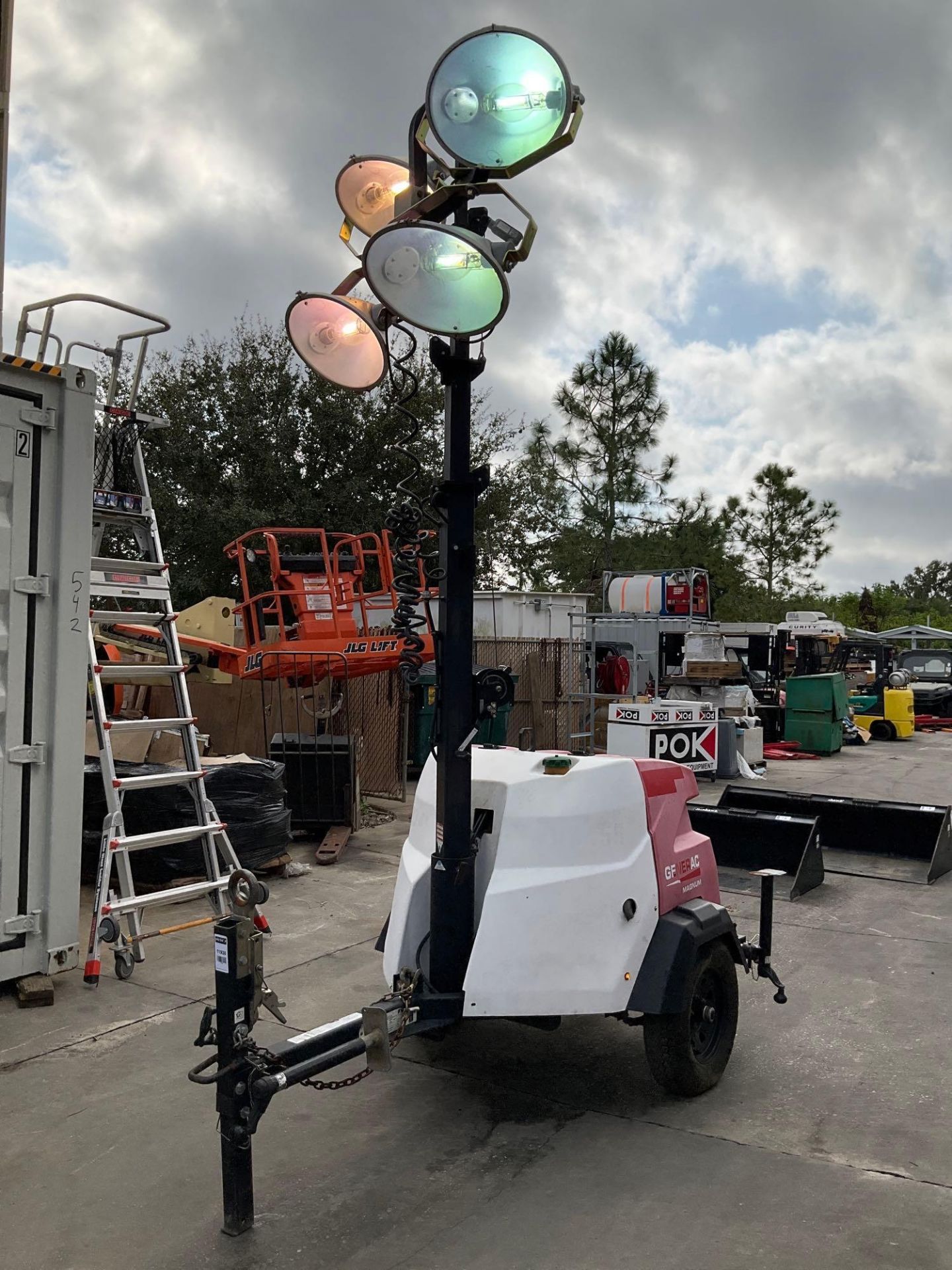 2016 GENERAC MAGNUM MOBILE PORTABLE LIGHT TOWER, TRAILER MOUNTED, DIESEL, MITSUBISHI ENGINE, APPROX - Image 3 of 21